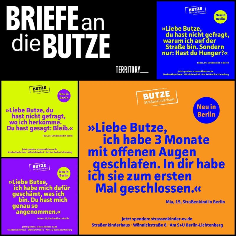 Ströer unterstützt Berliner Verein Straßenkinder mit Pro-bono-Kampagne „Briefe an die BUTZE“