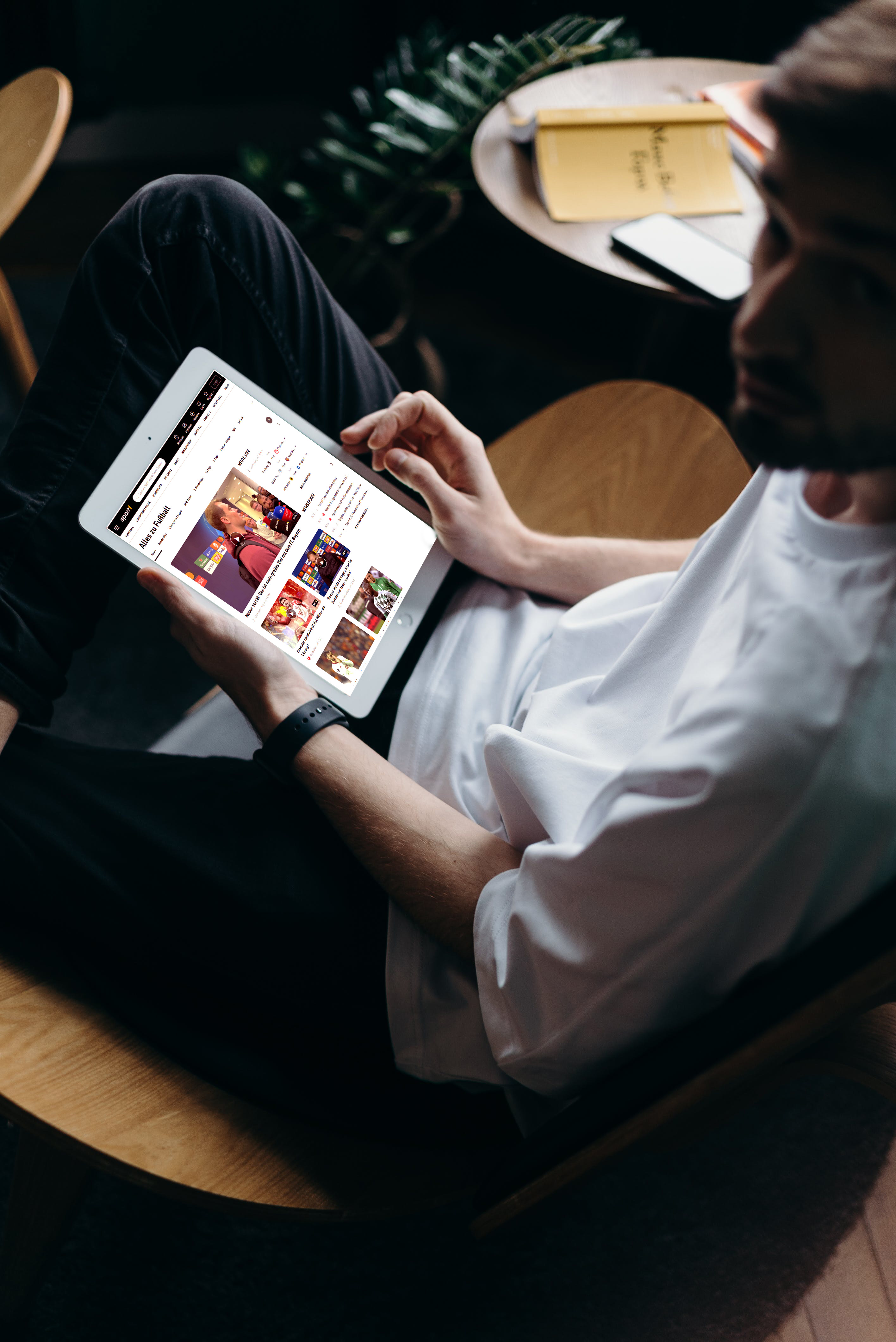 Tablet-Ansicht von Sport1.de - Stroeer.de