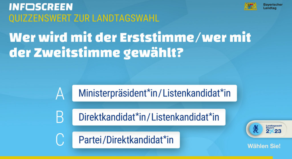 Demokratie stärken durch digitale Präsenz: Ströers Beitrag zur Landtagswahl in Bayern