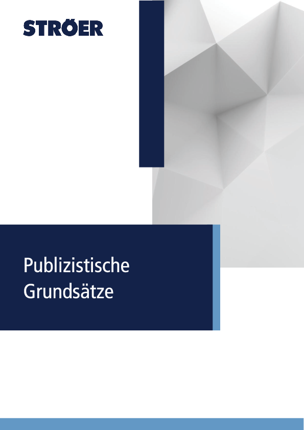 Ströer Publizistische Grundsätze