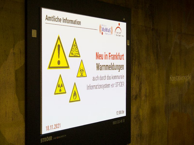 Frankfurt strengthens digital warning channels