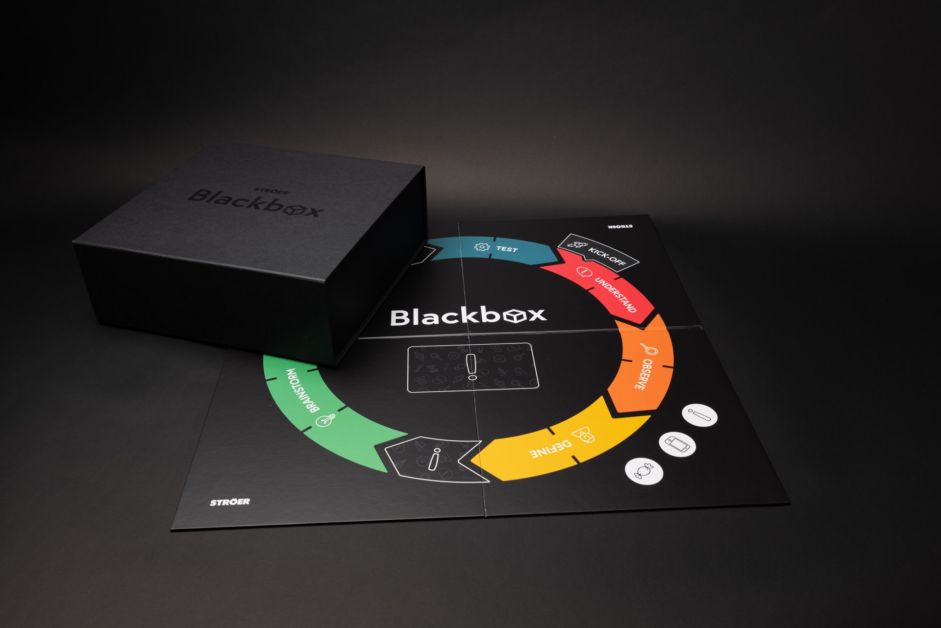 Interaktives Workshop-Erlebnis mit Ströer Blackbox – Fördert kreative Problemlösung und effektive Teamarbeit in Unternehmen.