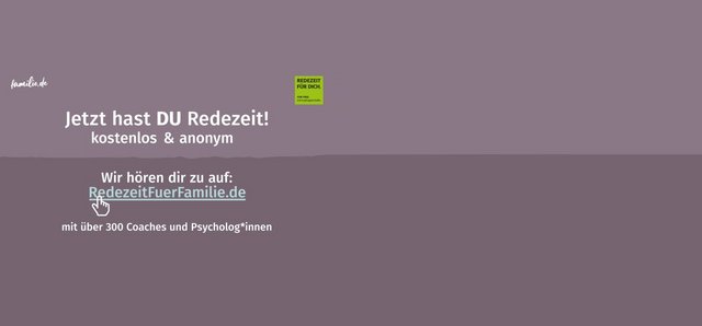 REDEZEIT für Familien