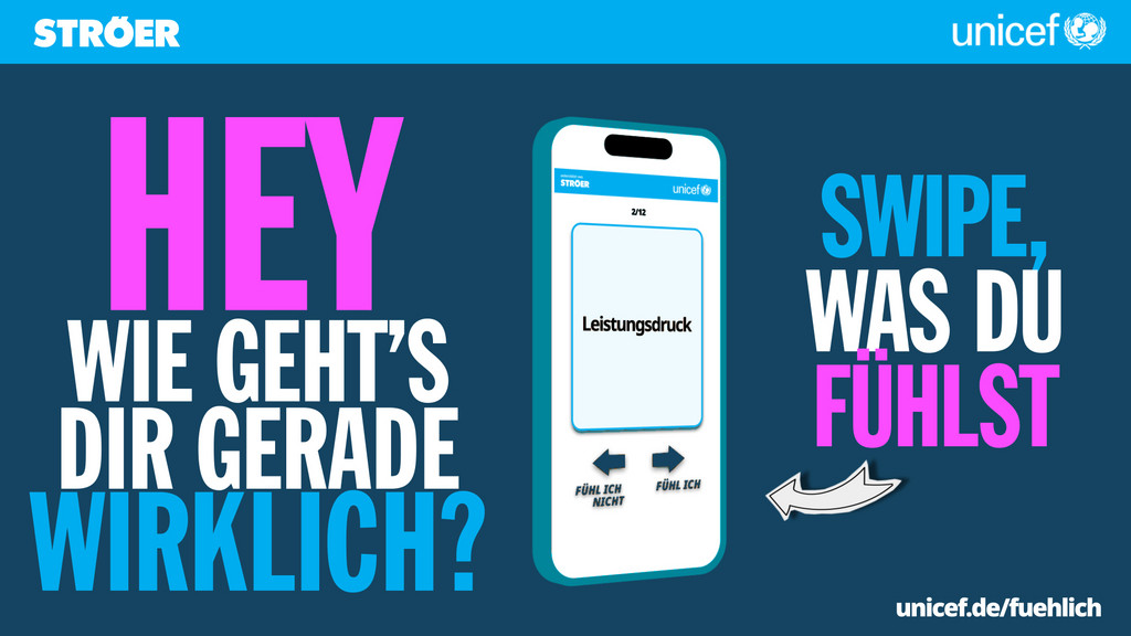 #fühlICH. UNICEF and Ströer campaign on mental health in young people invites participation