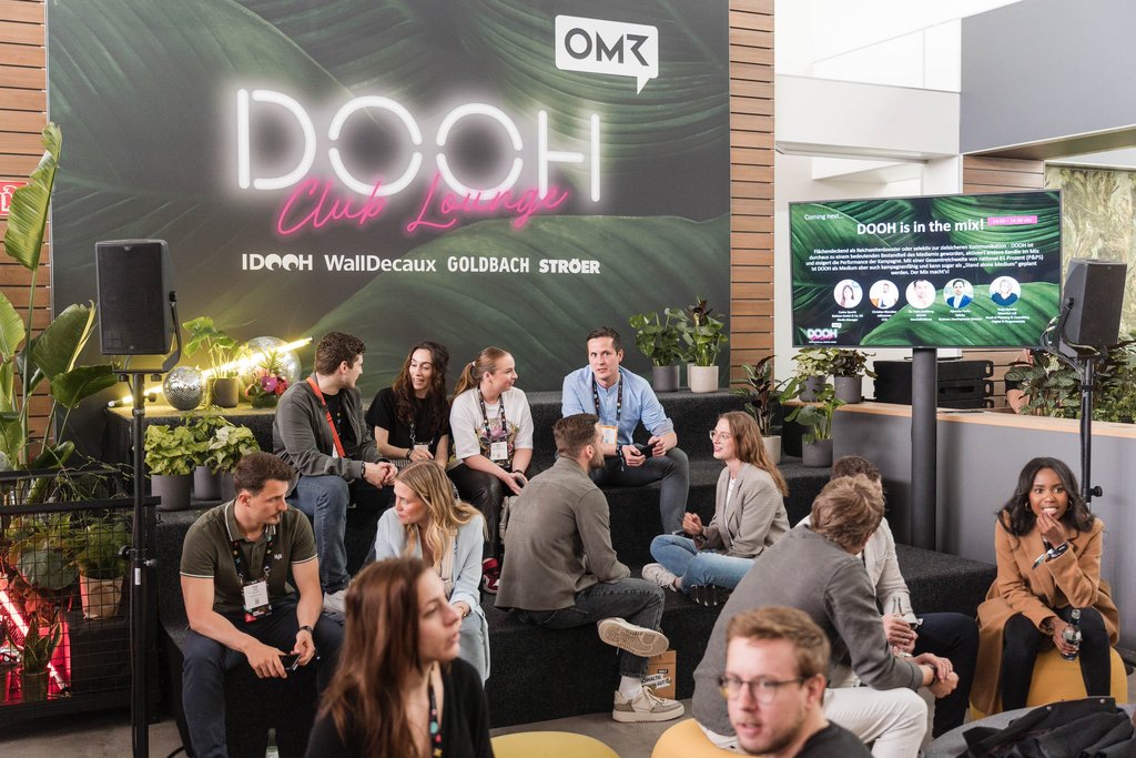 DOOH Club Lounge auf dem OMR Festival 2023