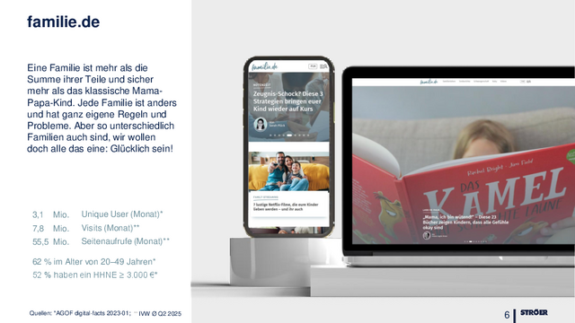 familie.de OnePager