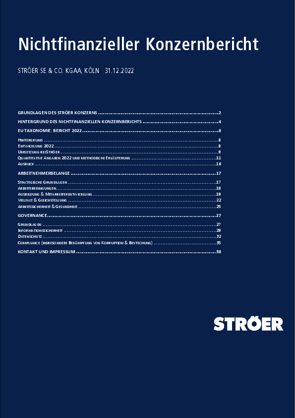Nichtfinanzieller Konzernbericht Ströer SE & Co. KGaA 2022