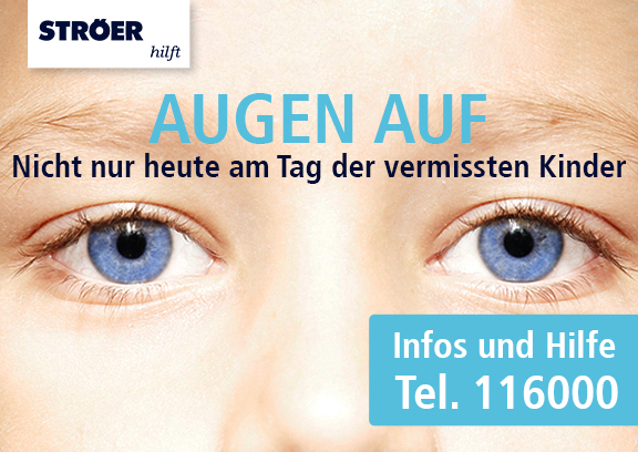 Augen auf! ‚Ströer hilft‘ am Tag der vermissten Kinder